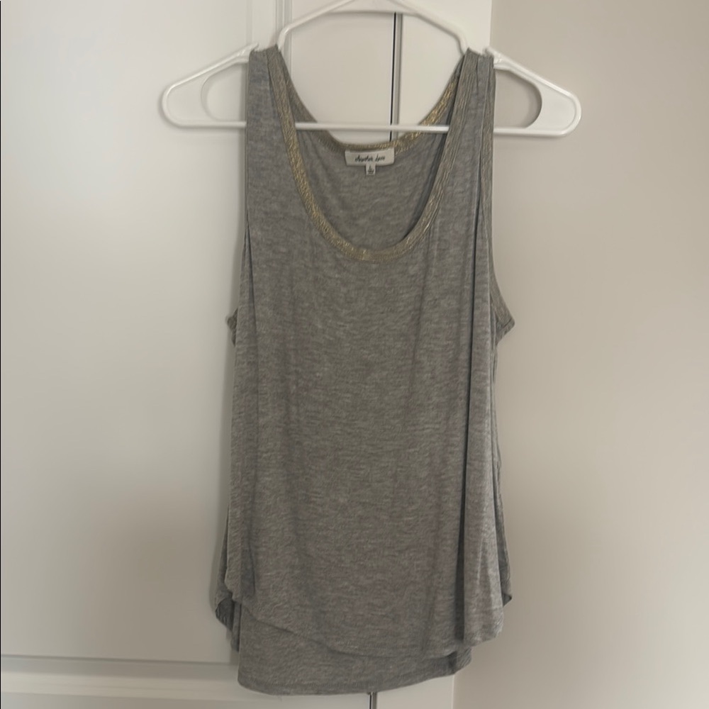 Another Love Gray Sleeveless Tank Top